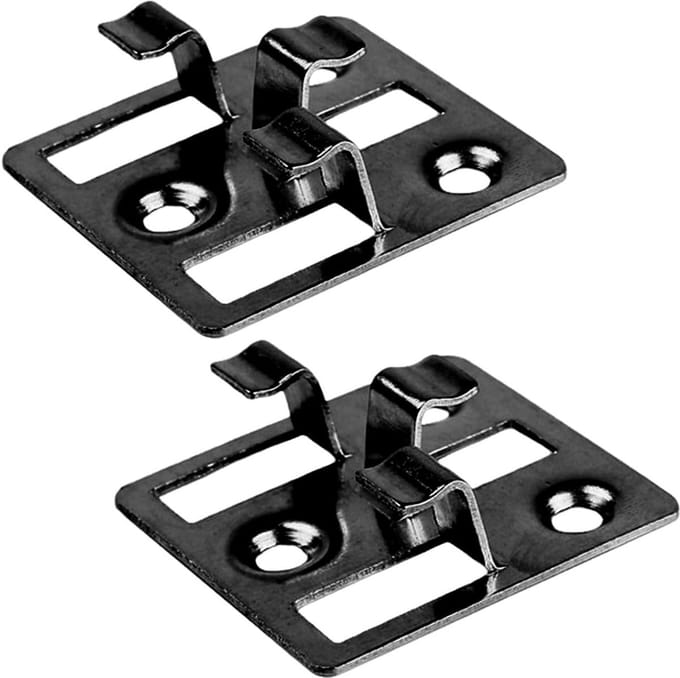 100 stuks WPC Terrasplank Clips voor Montage - Zwart, 3mm Gleuf, 9mm Hoogte