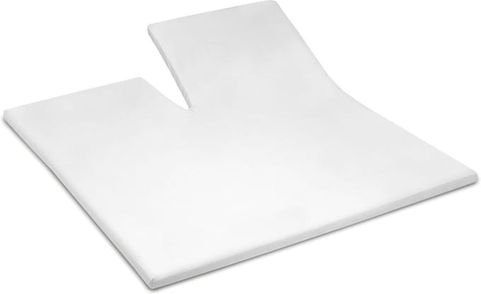 Cinderella - Weekend - Topper Hoeslaken met split - 180x210 cm - tot 15 cm matrashoogte - 100% Katoen - Wit