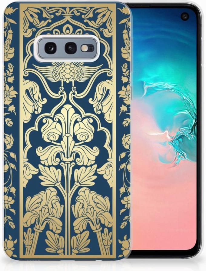 Back Cover voor Samsung Galaxy S10e TPU Case Beige Flowers