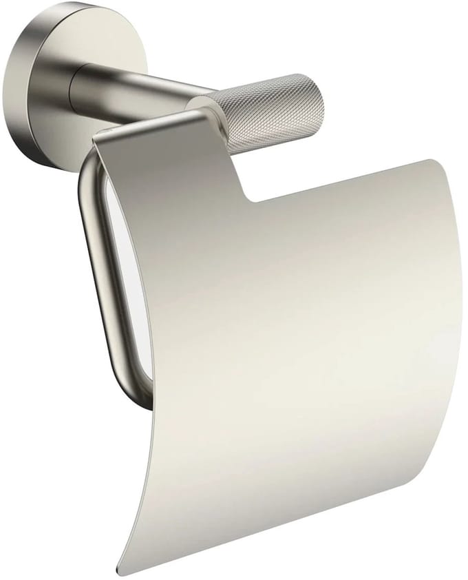 DutchLine - Grip Toilethouder Met Klep – Geborsteld staal