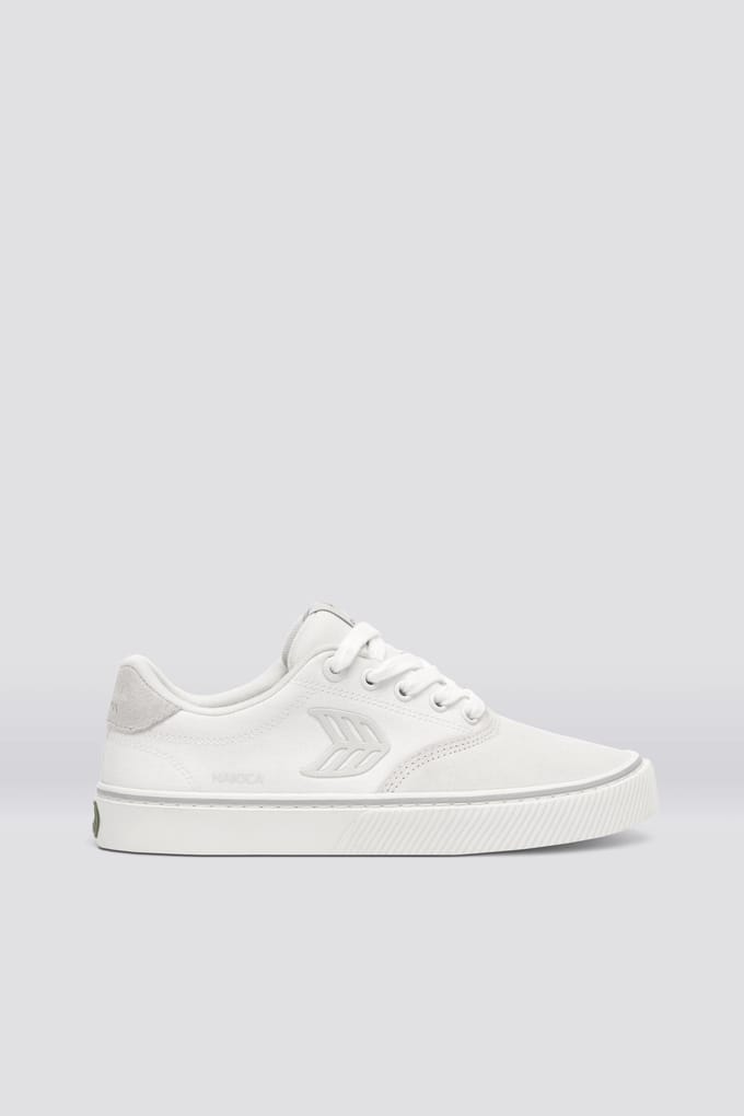 Cariuma Naioca Pro Suede And Canvas Stripe Smoke White Taglia: 40.5 | Sneakers Outlet | Unisex | Bianco