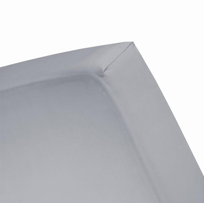 Damai - Hoeslaken (tot 25 cm) - Katoen - 80/90 x 220 cm - Grey