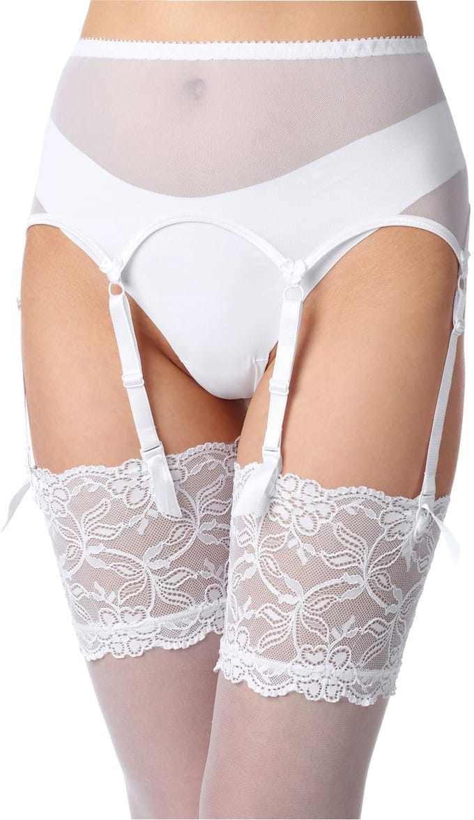 Merry Style Sierlijke Jarretel Gordel - Gordelbretels – Wit2 – XXL - MS-KS-912