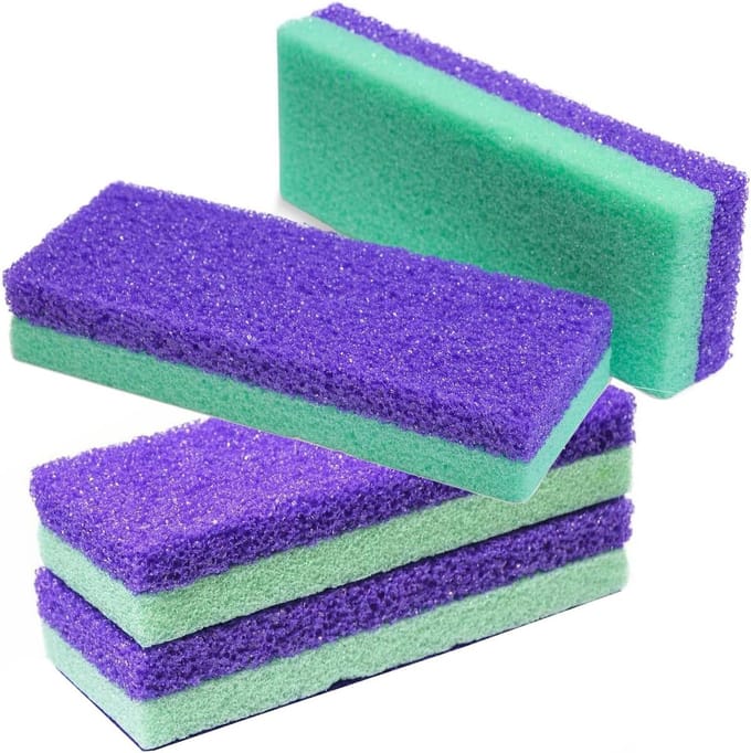 Voet Puimsteen - Scrubber Hakken - Eelt Verwijderen - Veilig en Gemakkelijk - Pack van 4