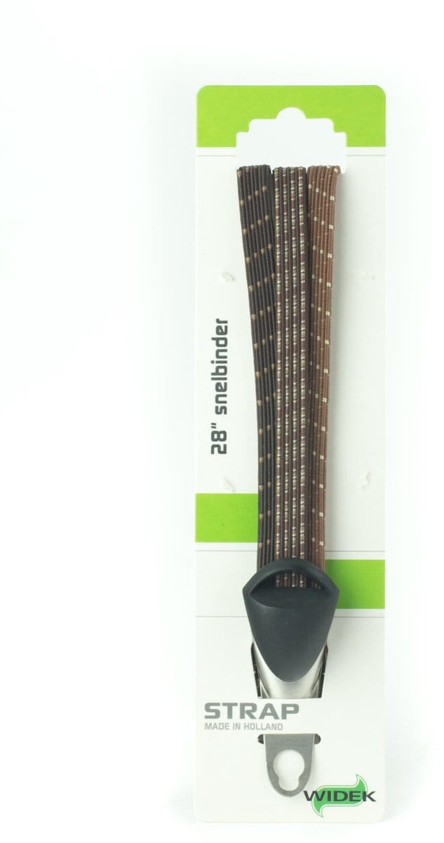 Triobinder Widek City Life met universele RVS beugel - bruin (op kaart)