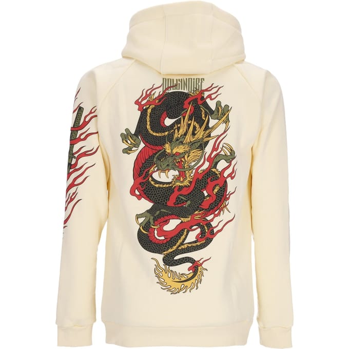 Ryu Dragon Hoodie Beige Herenhoodie