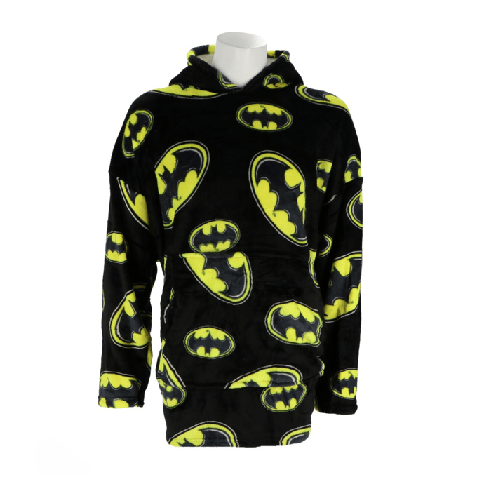 Batman hoodie poncho zwart maat XS - L - polyester