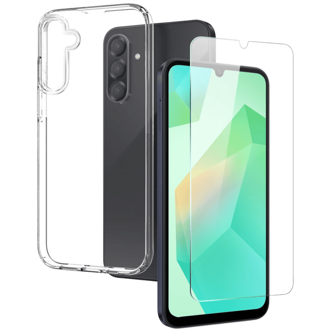Northjo Samsung A26 5G Hoesje en Screenprotector Transparant