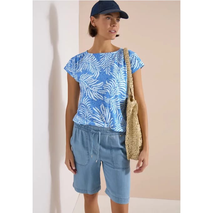 Shirt met burn-out look