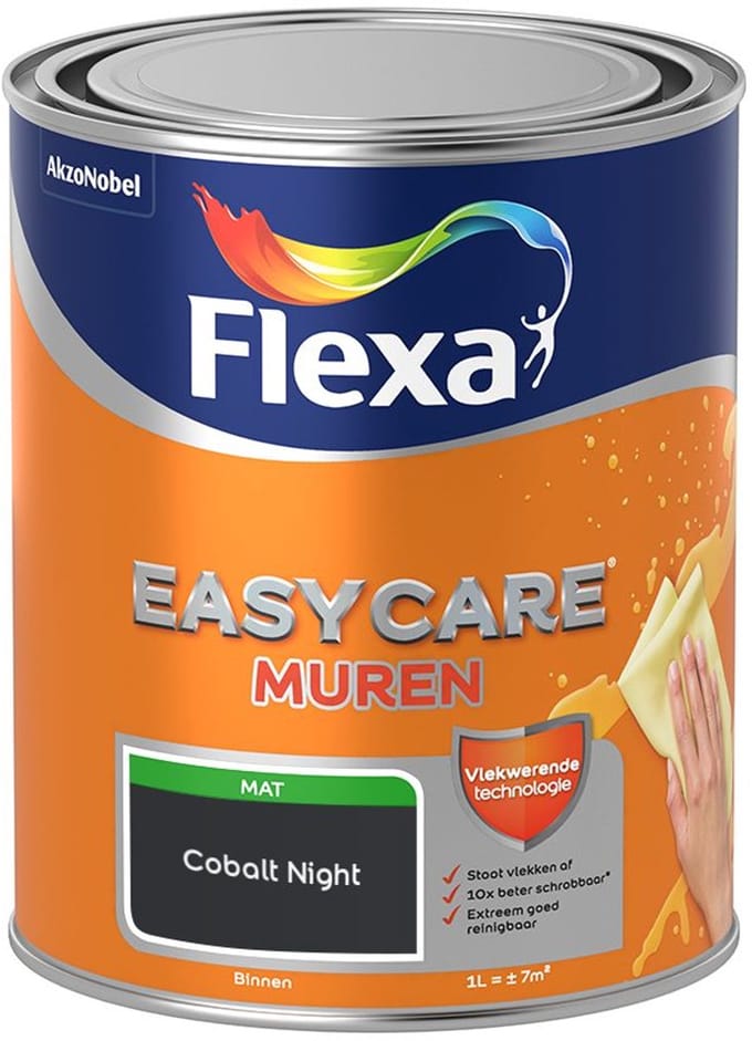 Flexa - Easycare Muren - Cobalt Night - Mengverf - 1 L