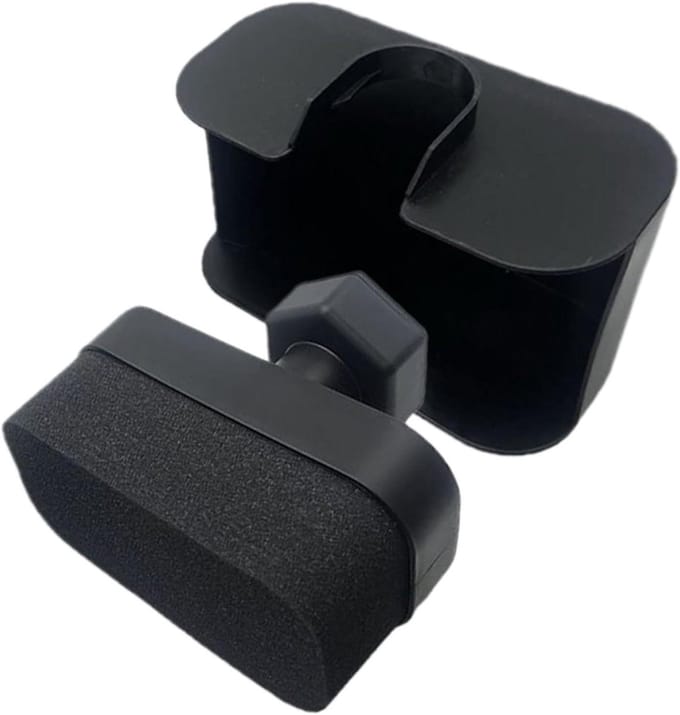 Banden Glans Applicator - Poets Spons - Auto Onderhoud - Antislip Handgreep - 16x13x8 cm - Zwart