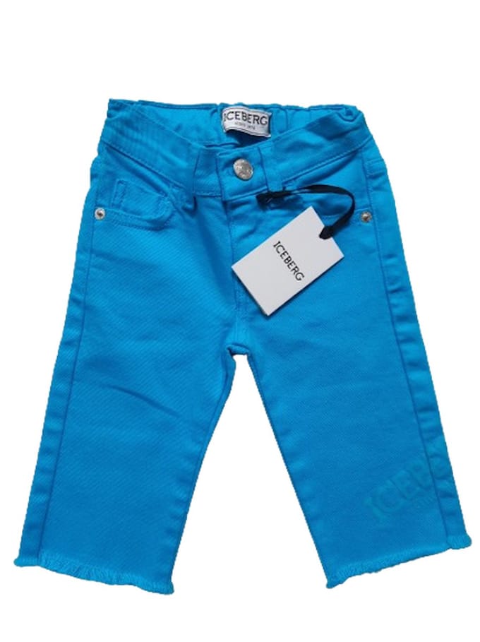 Iceberg baby jeans 12 mnd turchese