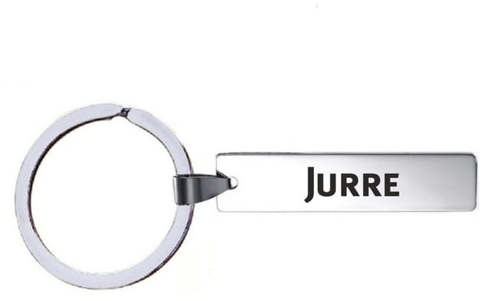 Sleutelhanger Met Naam - Jurre - RVS