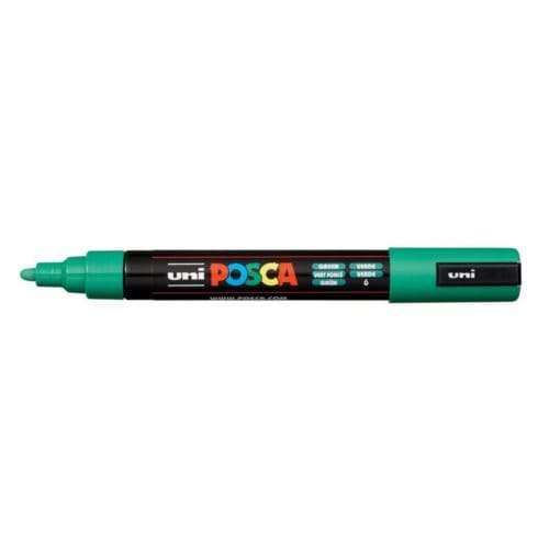 Posca marker met conische punt schrijfdikte medium donkergroen