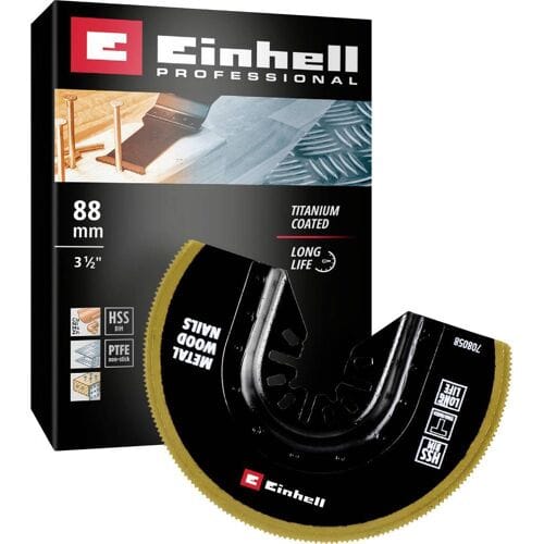 Einhell 708058 Sägeblatt halbr. BIM-TI, 88mm Invalzaagblad Bimetaal 88 mm 88 mm 1 stuk(s)