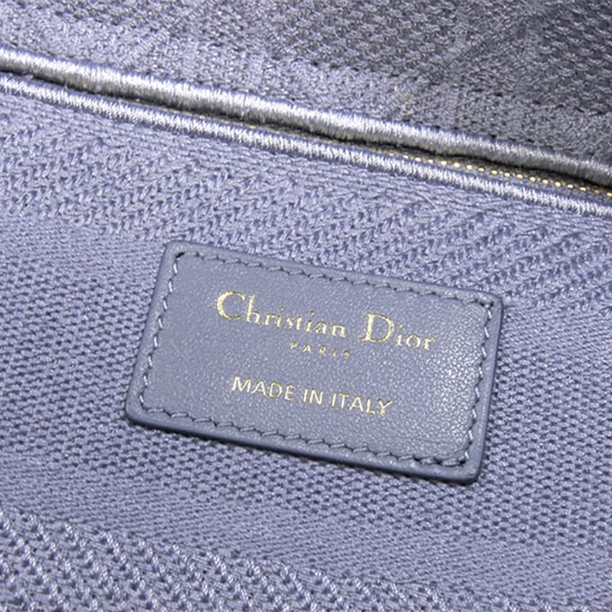 Dior Caro Mini Tas Paarse Canvas