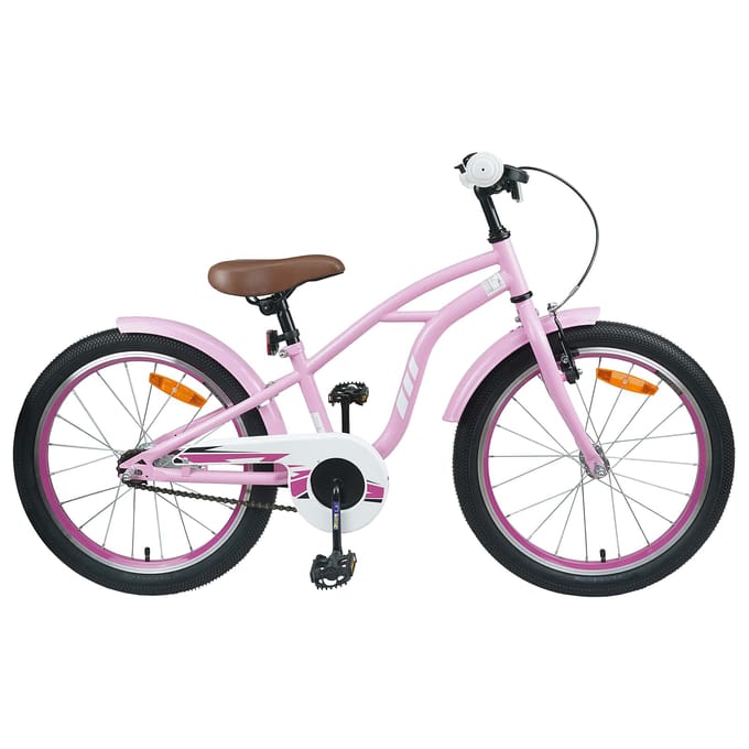 vidaXL - Kinderfiets - 18 - Inch - voor - 5-7 - jaar - oud - Licht - Roze