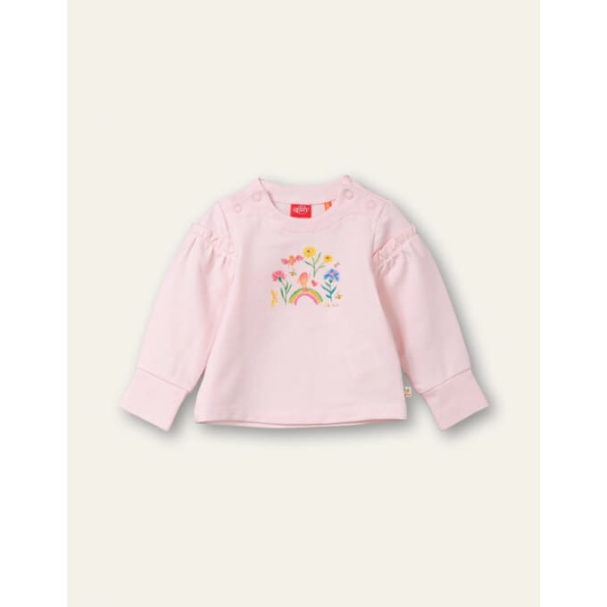 Oilily Tickles - T-Shirt - Meisjes - Regular Fit - Roze - 56/3m