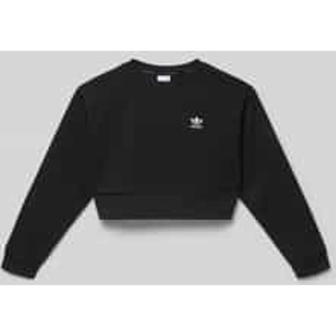 sweatshirt met ronde hals en gestikt logo