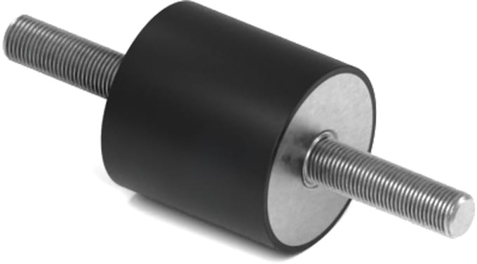Rubbermagazijn - Trillingsdemper - Type A - 20x20mm - M6 - Set 10 stuks