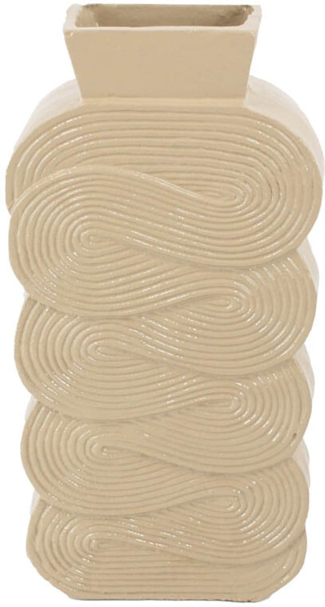HomeBound by KY | Vaas Fluid beige | bloemenvaas