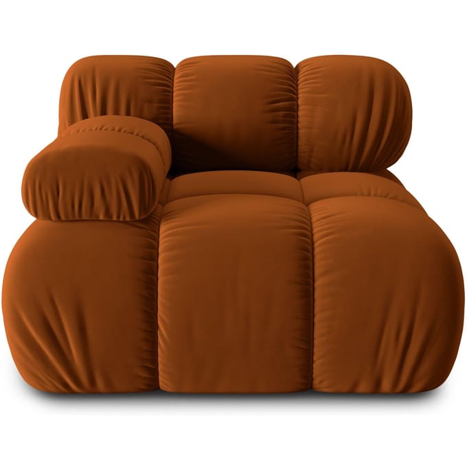 Modulair-hoekelement Tropea links velvet | Milo Casa