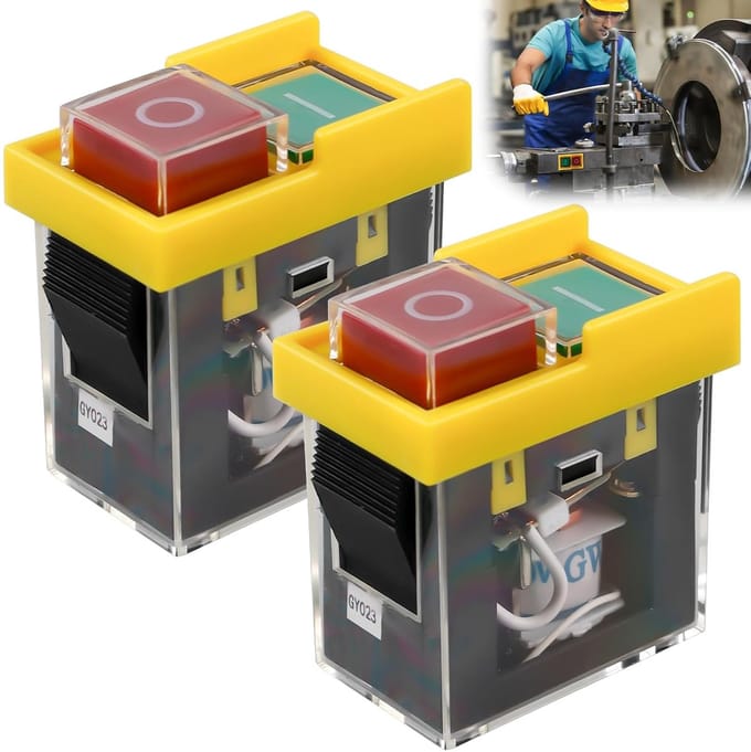 Universele Veiligheidsschakelaars voor Machines - Veiligheidscomponenten met IP55 Bescherming - 2 Stuks