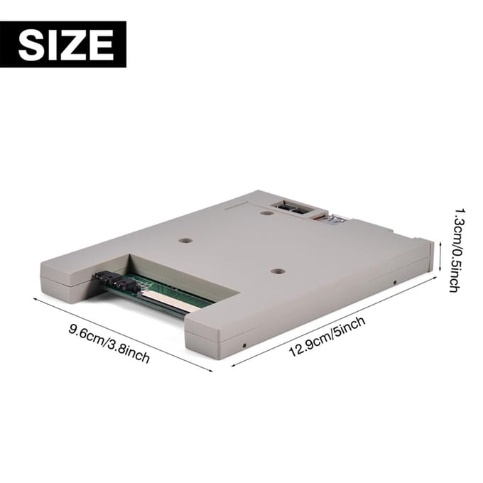 SFRM72-DU26 720K USB Diskette Drive Emulator voor BARUDAN BENS Borduurmachine white