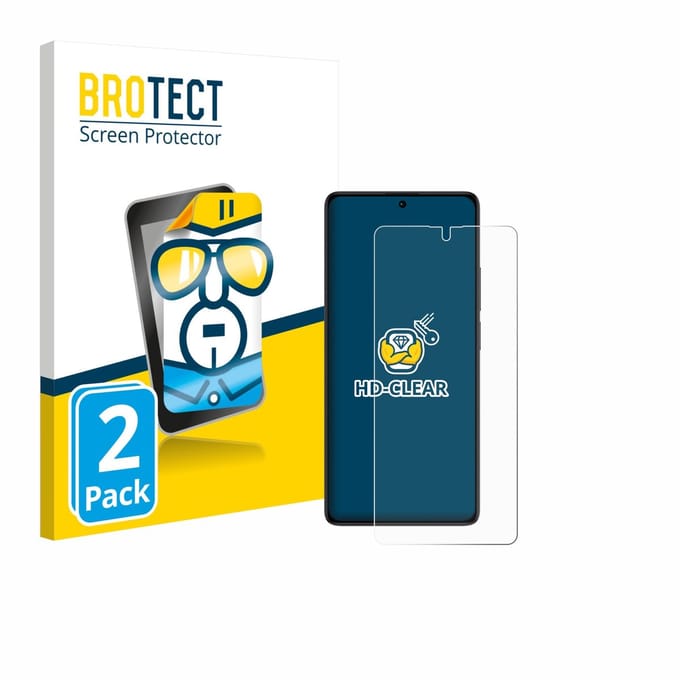 BROTECT - Screenprotector voor Xiaomi Poco M6 Pro 4G - Folie Beschermfolie transparant 2 Stuks