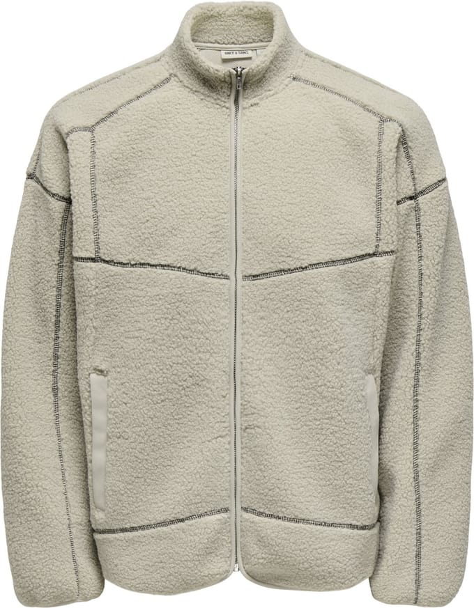 ONLY&SONS - ONSTEDDY VTG LS FULL ZIP HIGH NECK SWEAT - Heren - Sweaters