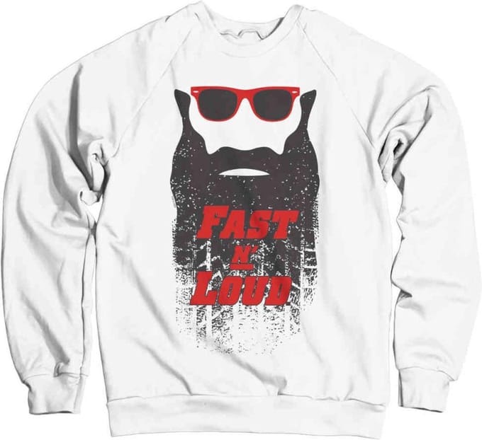 Fast N' Loud Sweater/trui -S- Kaufman Beard Wit