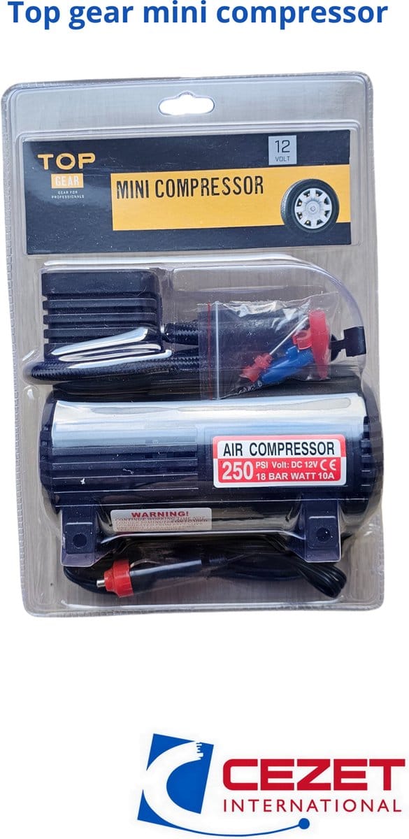Top Gear Mini Lucht Compressor - 12 Volt