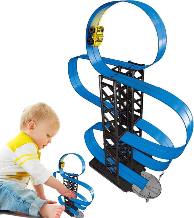 Magnetische Racebaan - Speelgoed Auto's - Kinderen Spelen - Flexibel Ontwerp - 43x36x7cm