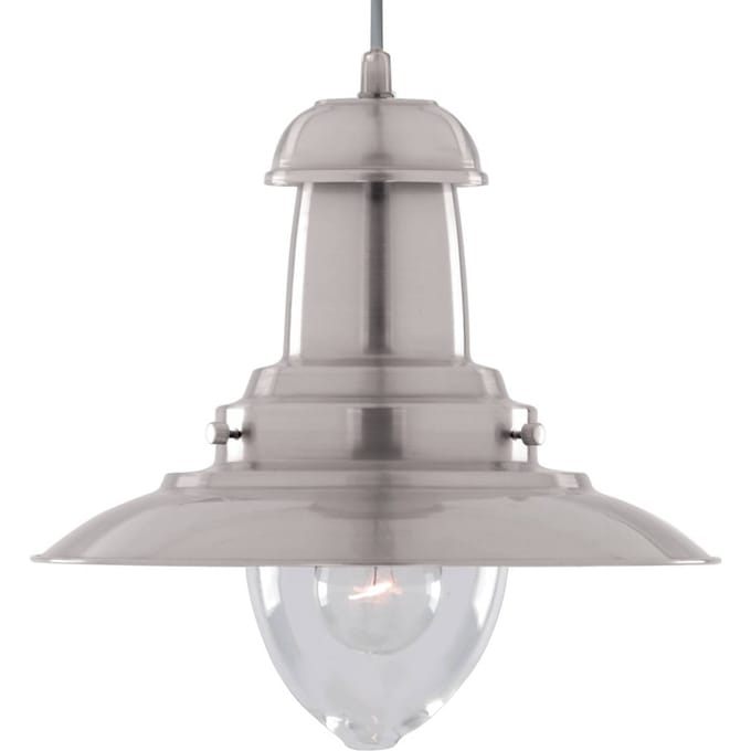 Searchlight Hanglamp Fisherman Ø 32cm in zilver