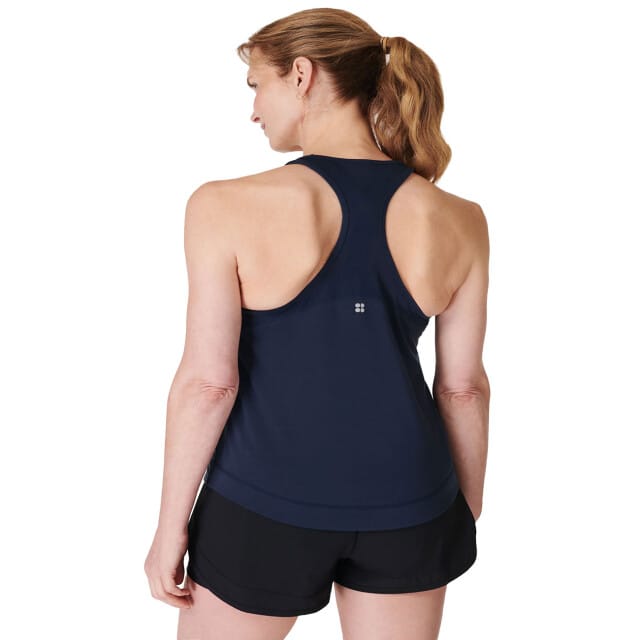 Sweaty Betty Breathe Easy Run Tank Top BLAUW - Maat L