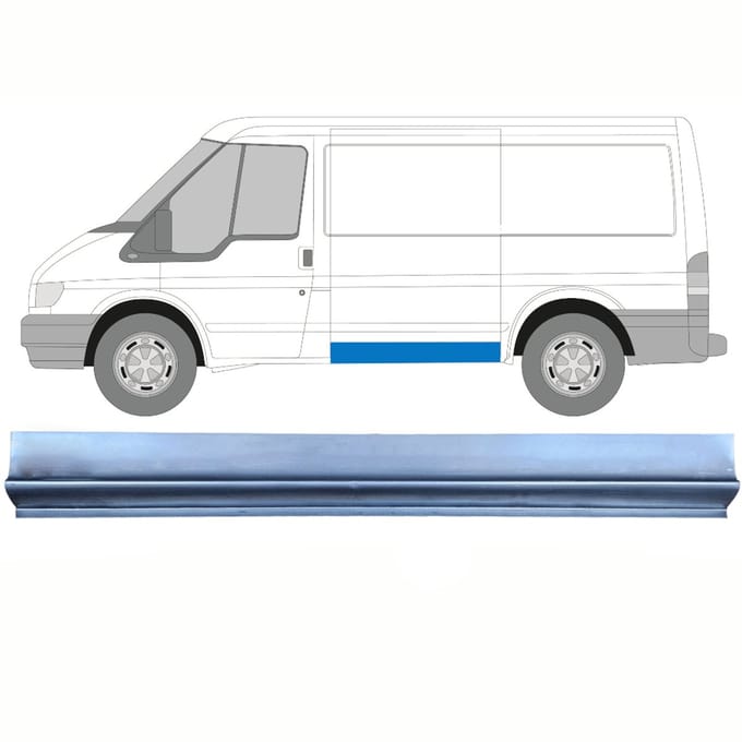 Zij Reparatiepaneel dorpel voor Ford Transit 2000-2013 / Links