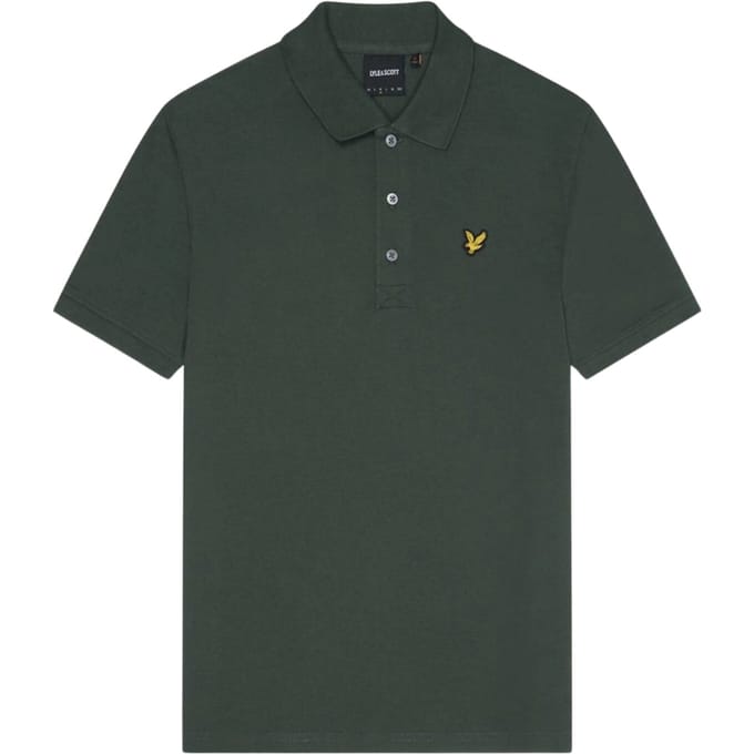 Diepgroen poloshirt met Lyle & Scott-logo op de borst
