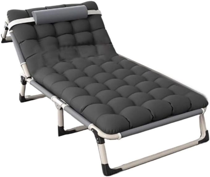 Opvouwbaar Bed - Extra Slaapplaats - Ruimtebesparend Slapen - Stalen Frame - 190 cm Lengte - Naturel