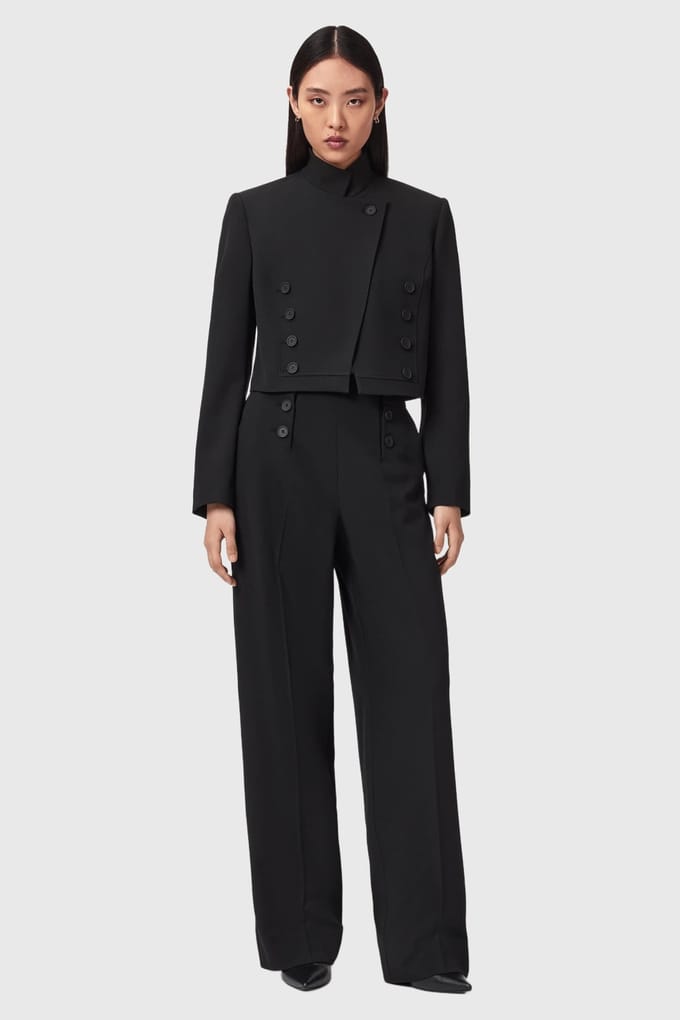 AllSaints Raina Blazer Black Taglia: 2 | Blazers Outlet | Donna | Nero