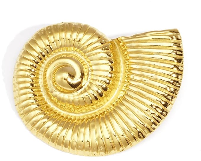 Borche haarspeld met spiraalschelp