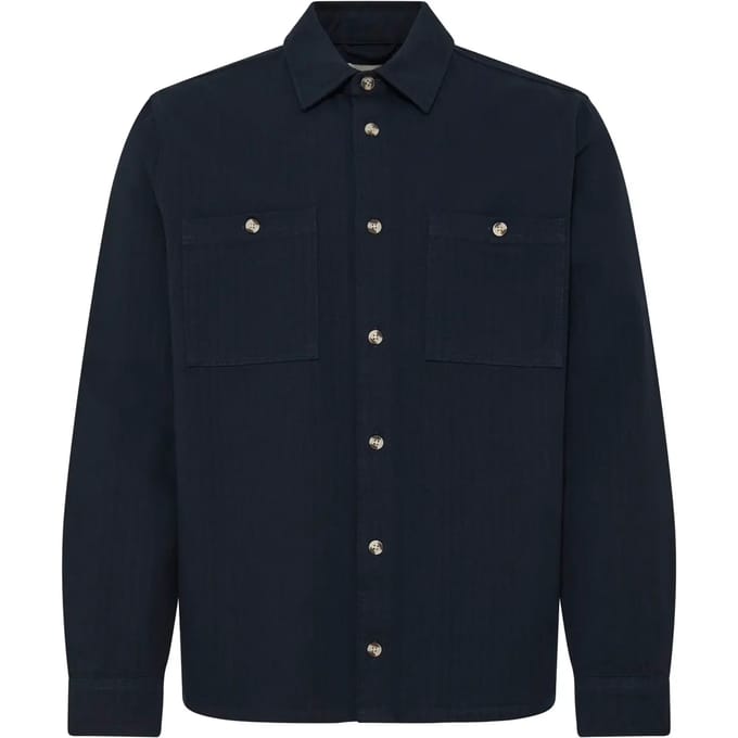 Regular fit overhemdjack met borstzakken Model 'DENNY'