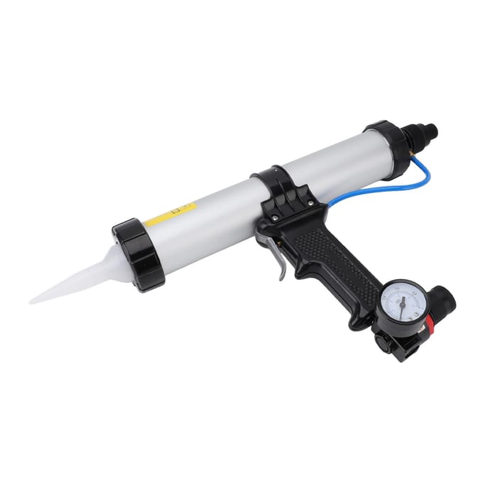 Pneumatisch Kitpistool Aluminiumlegering Compacte Pneumatische Patroonapplicator voor Huisdecoratie black
