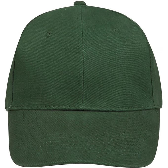 SOLS Buffalo 6 panel baseballpet (Fles groen)
