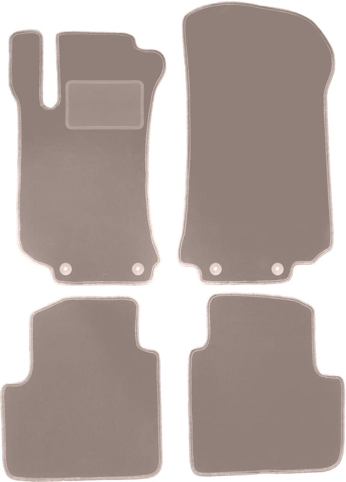 Beige veloursmatten voor: Mercedes R V251 / R251 minivan (2005-2013)