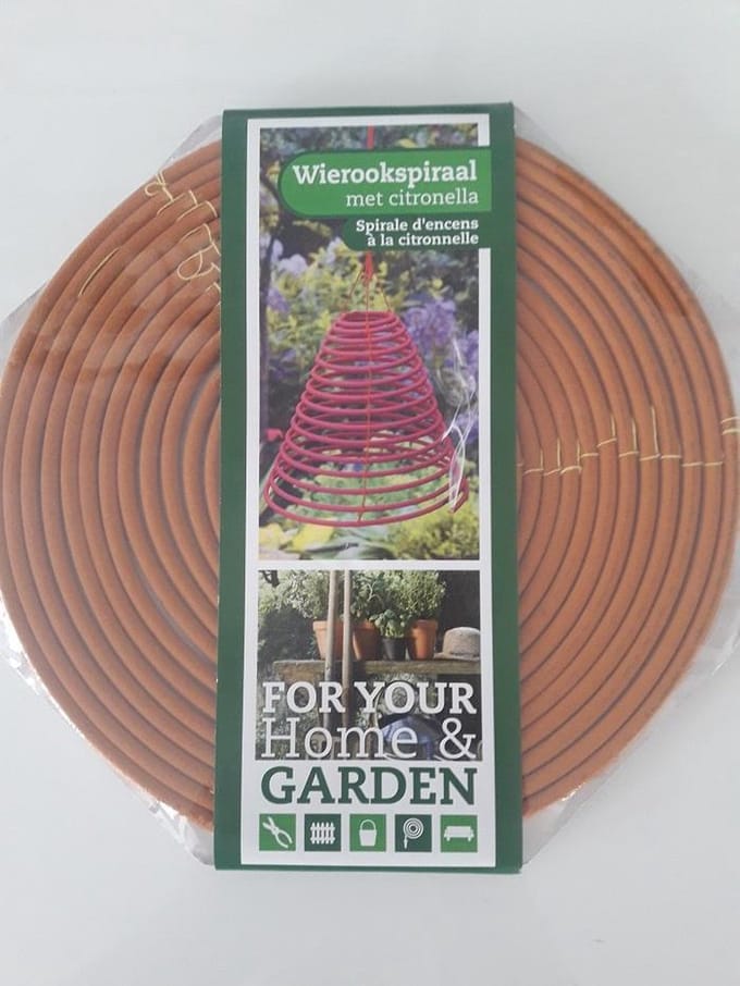 Wierookspiraal met citronella - Anti-mug - kleur oranje
