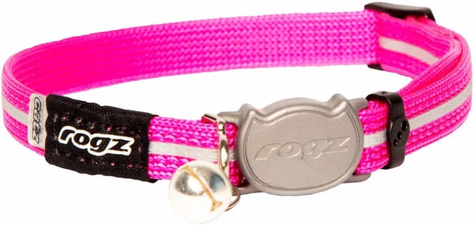 Rogz Alleycat Halsband - Kattenhalsband - Roze - 4.1 x 23.6 cm