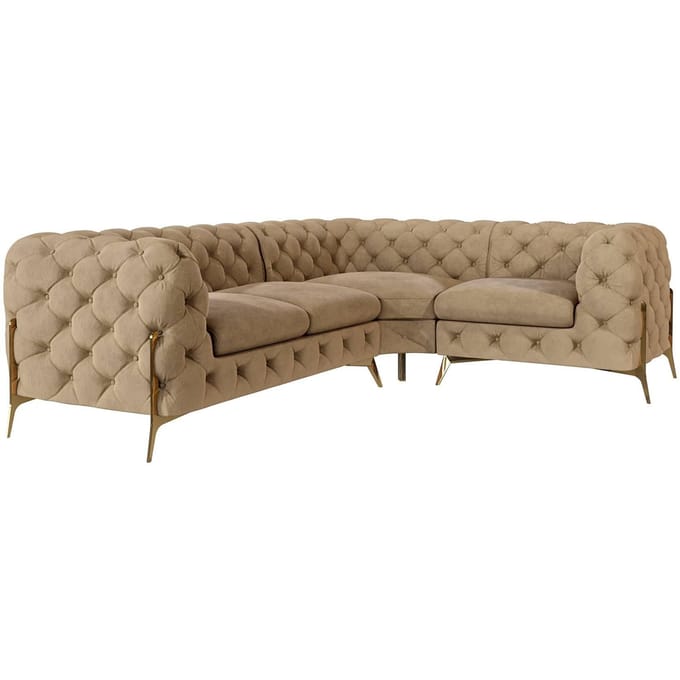 3-zitshoekbank Chelsea rechts velvet | Ropez