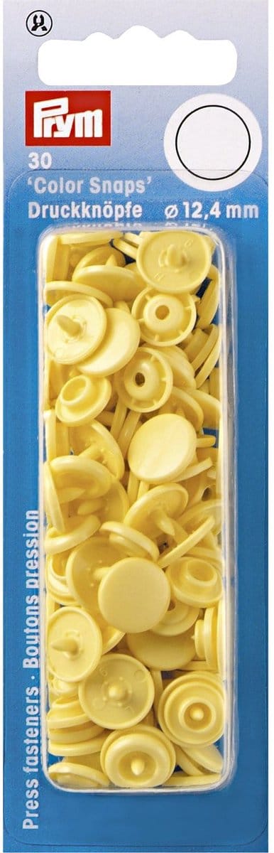 Drukknoop ColorSnaps 12,4 mm banaan 30 st. - Drukknopen Color Snaps - Prym