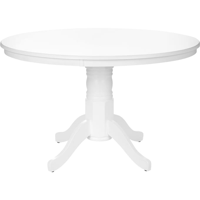 AKRON - Ronde eettafel - Wit - 120 cm - MDF