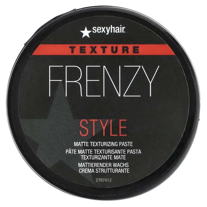 SexyHair, Style, Press, Matte Texturizing Paste, 70g (2.5oz) black